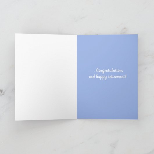 Das Abenteuer fängt glückliche Ruhestands-Berge an Karte (Innenseite)