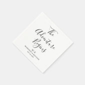 Das Abenteuer fängt minimal an | Hochzeit von Napk Serviette (Ecke)