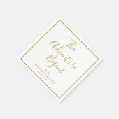 Das Abenteuer fängt minimal an | Hochzeit von Napk Serviette (Ecke)