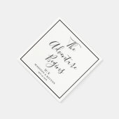 Das Abenteuer fängt minimal an | Hochzeit von Napk Serviette (Ecke)