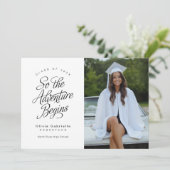 Das Abenteuer fängt Minimalistischen Abschluss an Ankündigung (Stehend Vorderseite)