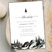 Das Abenteuer fängt mit der Mountain Forest Baby-D Einladung