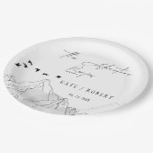 Das Abenteuer fängt mit der Party-Papierplatte an Pappteller (Schrägansicht)