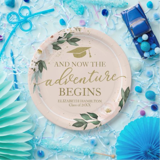 Das Abenteuer fängt mit rosafarbenem Party von Blü Pappteller (Party)