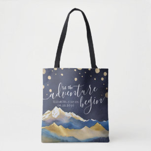 Das Abenteuer fängt Wasserfarbengebirge Hochzeiten Tasche