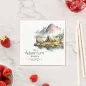 Das Abenteuer fängt Wild Nature Themed Napkins an Serviette (Beispiel)