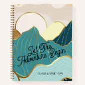 Das Abenteuer gelassen Personalisiert reisen Notizblock (Vorderseite)