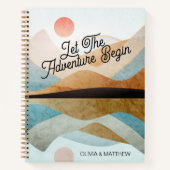 Das Abenteuer gelassen Personalisiert reisen Notizblock (Vorderseite)