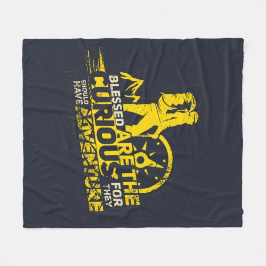 Das Abenteuer heißt Wandergag Novelty Fleecedecke (Vorderseite (Horizontal))