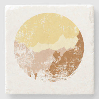 Das Abenteuer im Aufstiegs-Untersetzer Steinuntersetzer