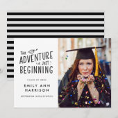 Das Abenteuer ist nur Beginn Foto Abschluss Ankündigung (Vorne/Hinten)