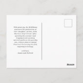 Das Abenteuer ist nur der Anfang Foto Abschluss Postkarte (Rückseite)