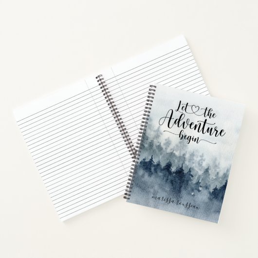 Das Abenteuer lasse Personalisierte Waldzeitschrif Notizblock (Innenseite)