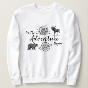 Das Abenteuer lasse Wilderness Wanderlust Sweatshirt