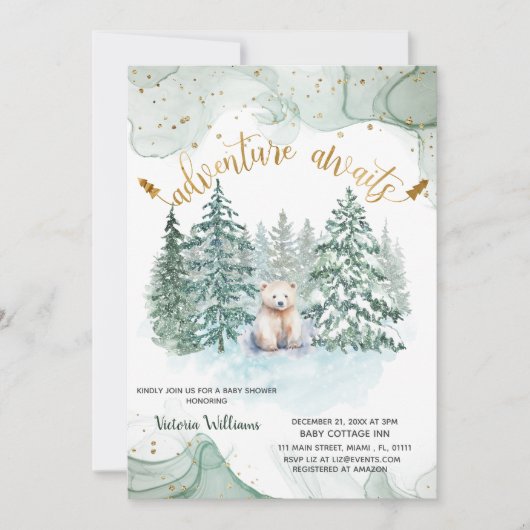 Das Abenteuer "Polar Bear Adventure" erwartet Nied Einladung (Vorderseite)