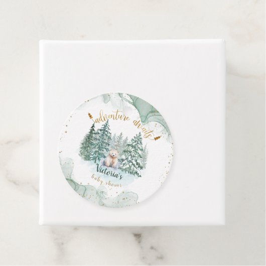 Das Abenteuer "Polar Bear Adventure" erwartet Nied Geschenkanhänger (Beispiel)