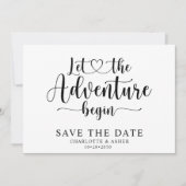 Das Abenteuer Save the Date gelassen (Vorderseite)