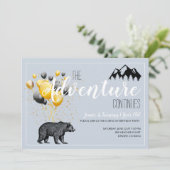 Das Abenteuer setzt den Waldbären am 1. Geburtstag (Stehend Vorderseite)