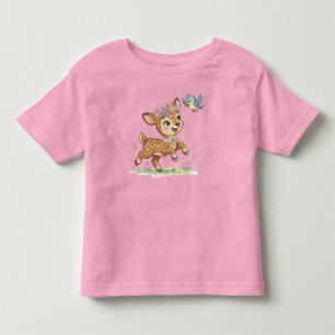 Das Abenteuer-T-Shirt des kleinen Rehs Kleinkind T-shirt