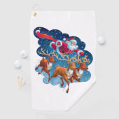 Das Abenteuer von Santa Sleigh Golfhandtuch (Insitu)