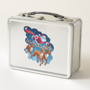 Das Abenteuer von Santa Sleigh Metall Brotdose