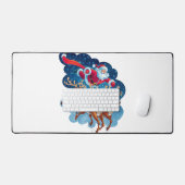 Das Abenteuer von Santa Sleigh Schreibtischunterlage (Tastatur & Maus)