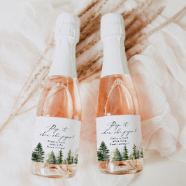 Das Abenteuer wartet auf den Pop, wenn sie Pop mac Schaumweinetikett