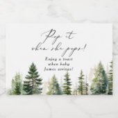 Das Abenteuer wartet auf den Pop, wenn sie Pop mac Schaumweinetikett (Einzelnes Label)