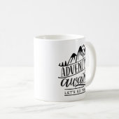 Das Abenteuer wartet auf uns Kaffeetasse (VorderseiteRechts)