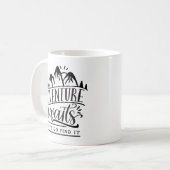 Das Abenteuer wartet auf uns Kaffeetasse (Vorderseite Links)