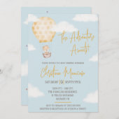 Das Abenteuer wartet! Neutrale Babydusche Einladung (Vorne/Hinten)