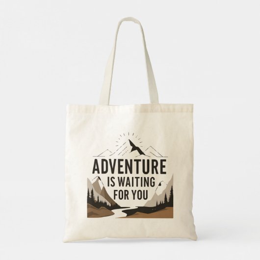 Das Abenteuer weckt Wanderfreude für den Camper Tragetasche (Rückseite)