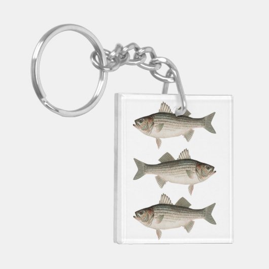 Das abenteuerliche Abenteuer der Bassfischerei Schlüsselanhänger (Vorderseite links)