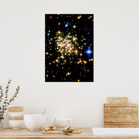 Das abenteuerlichste Sternencluster der Milchstraß Poster (Küche)