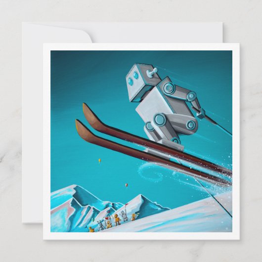 Das Abfahrtsrennen - Mini Print (Vorderseite)