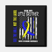 Das Able Not Label Down Syndrom Kleiner Bruder uns Magnet (Vorne)