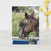 Das abscheuliche Pferd Karte (Gelbe Blume)