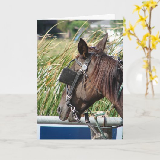 Das abscheuliche Pferd Karte (Gelbe Blume)
