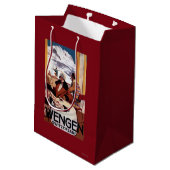 Das abschüssiger Verein-fördernde Plakat Mittlere Geschenktüte (Rückseite Schrägansicht)