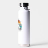 Das Absteigen ist ein obligatorisches Bergsteigen Trinkflasche (Links)