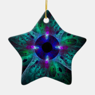 Das Abstrakte Art-Star-Ornament Keramikornament