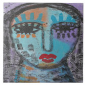 Das Abstrakte Bild "Zurückgebliebene" auf OSB verl Fliese (Vorderseite)