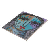 Das Abstrakte Bild "Zurückgebliebene" auf OSB verl Fliese (Seite)