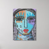 Das Abstrakte Bild "Zurückgebliebene" auf OSB verl Leinwanddruck (Vorderseite)