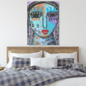 Das Abstrakte Bild "Zurückgebliebene" auf OSB verl Leinwanddruck (Insitu (Schlafzimmer))