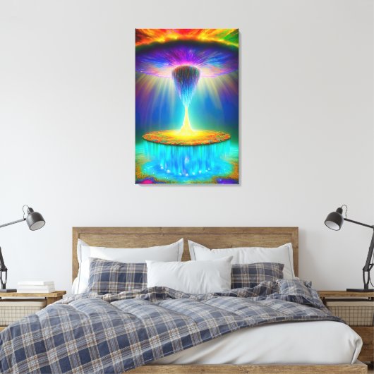 Das abstrakte Design der Vergewaltigung schluckte  Leinwanddruck (Insitu (Schlafzimmer))