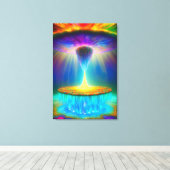 Das abstrakte Design der Vergewaltigung schluckte Leinwanddruck (Insitu (Holzboden))