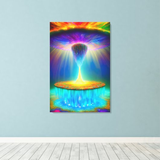 Das abstrakte Design der Vergewaltigung schluckte  Leinwanddruck (Insitu (Holzboden))