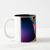 Das Abstrakte: Die Tasse des Arztes im Gesicht (Links)