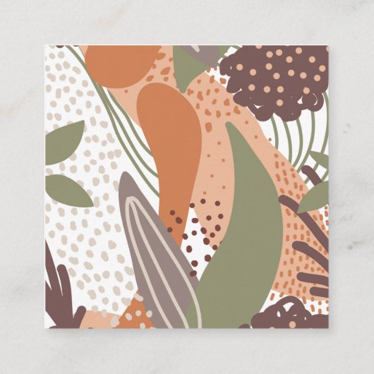 Das abstrakte, farbenfrohe exotische nahtlose Must Begleitkarte (Rückseite)